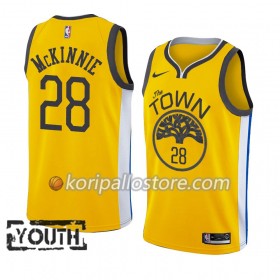 Golden State Warriors Alfonzo Mckinnie 28 2018-19 Nike Keltainen Lasten Pelipaidat Swingman